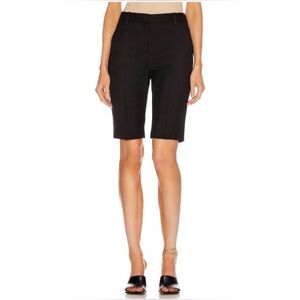 NWOT Nili Lotan Montreal Wool-Blend Twill Bermuda Shorts Size 2